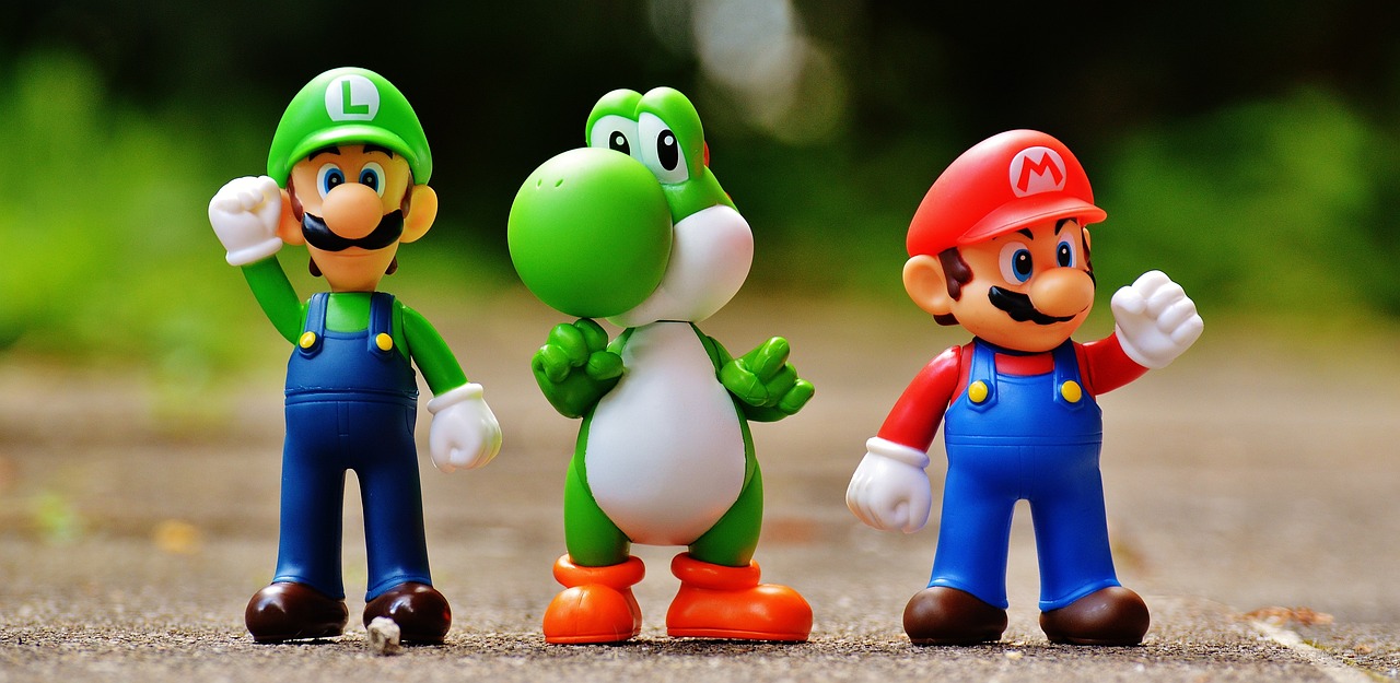 Mario, Luigi, and Yoshi